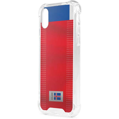 Iceland Soccer Flag iPhone XS Clear Case